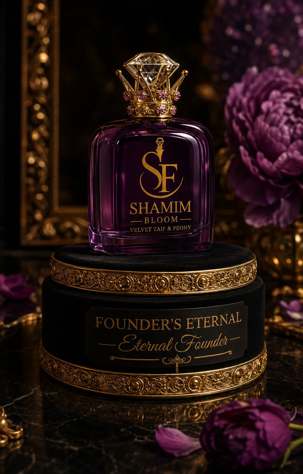 Shamim Bloom Velvet Taif and Peony luxury perfume by Shamim Forever